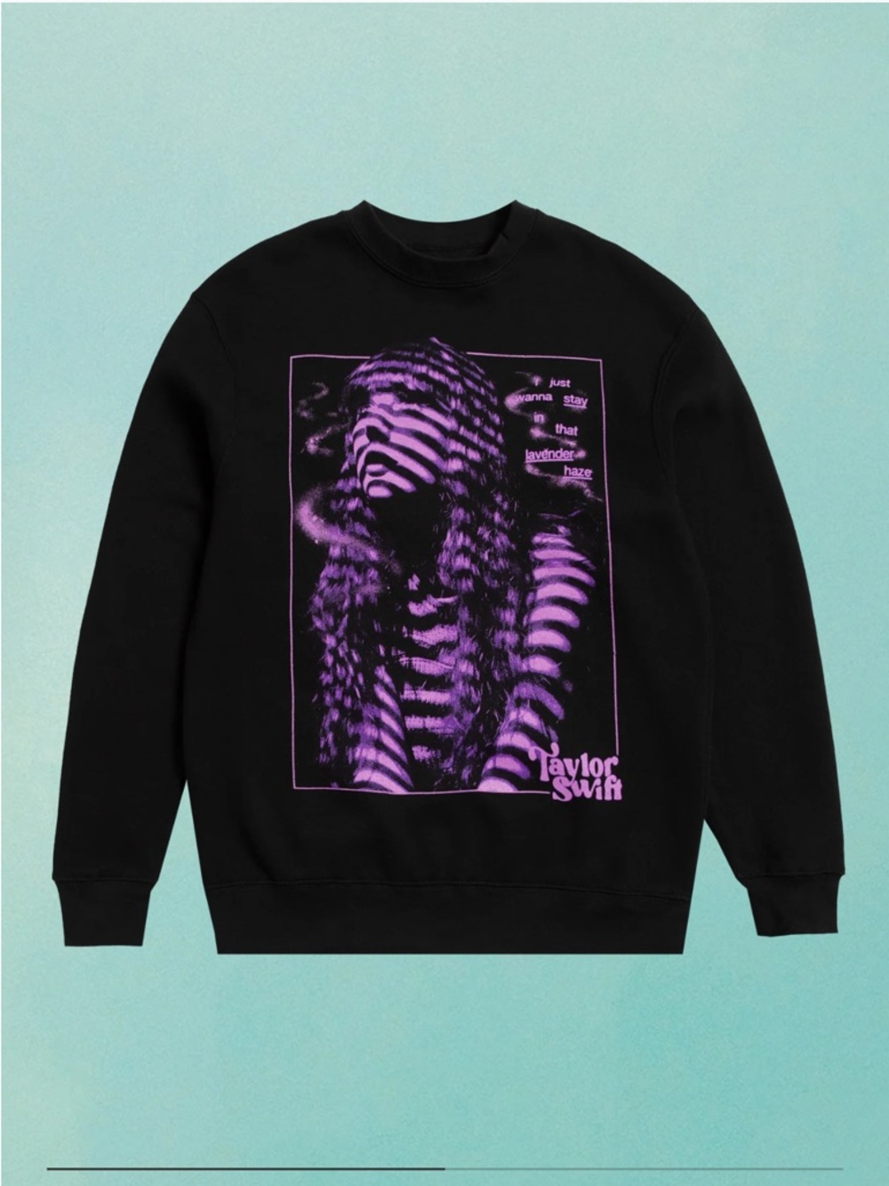 TAYLOR SWIFT THE ERAS TOUR I JUST WANT TO STAY CREWNECK sweatshirt L